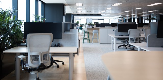 A modern commercial office managed by an experienced and successful business owner who avoids common industry mistakes.